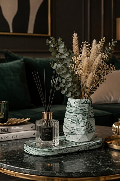betonmall Modern Decorative Multi-Purpose Tray Base Geometric White Vase / Fl...