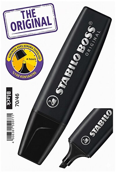 Artlantis Μαύρο στυλό με highlighter 1 τεμάχιο Γνήσιο Stabilio Boss 70/46 Στυ...