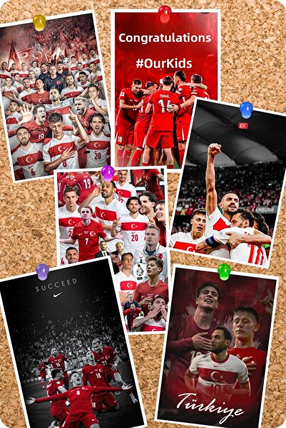 GameBulance Turkey National Football Team, World Cup Themed 6-Piece Clipboard...