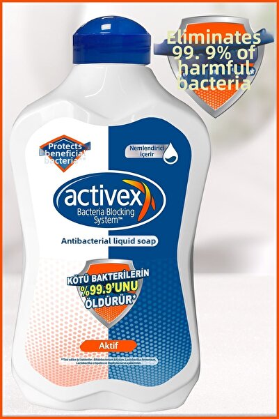 Activex Liquid Soap Active 1,000 ml Contains Moisturizer (1 Pc)