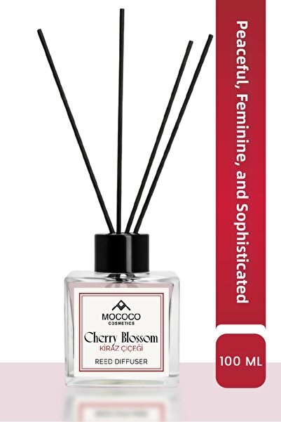 MOCOCO COSMETICS Odorizant de cameră cu bețișoare de bambus, aromă de flori d...