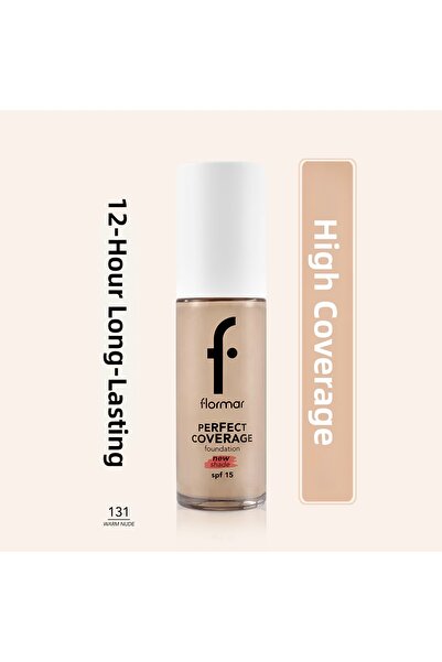 Flormar كريم أساس مثالي التغطية عالي التصبغ بعامل حماية من الشمس SPF15 رقم: 1...