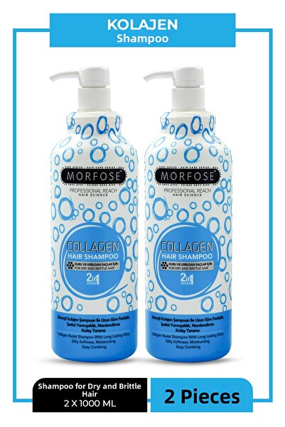 Morfose Hair Care Shampoo with Collagen 1000 ml 2 Pieces