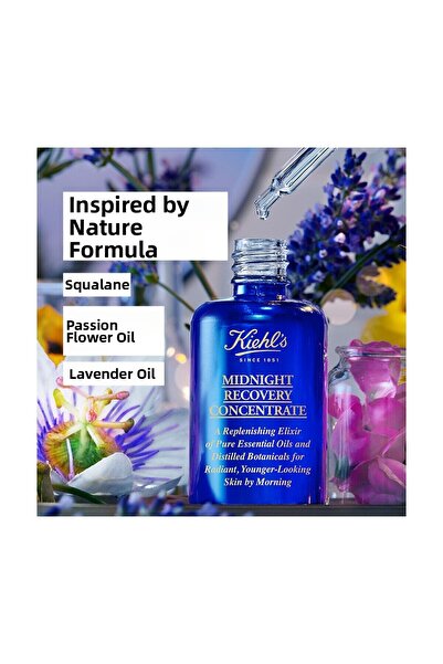 Kiehl's Midnight Recovery Serum 30 ml – Renewing and Repairing Night Serum fo...