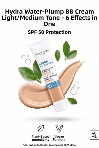 Yves Rocher Light Medium Tone Bb Cream Spf50 Tone Equalizer Tinted Moisturize...