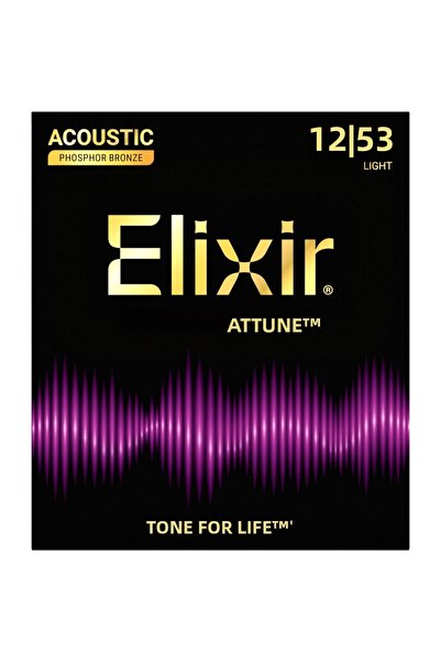 Elixir أوتون فوسفور برونز لايت - أوتار جيتار أكوستيك (12-53)