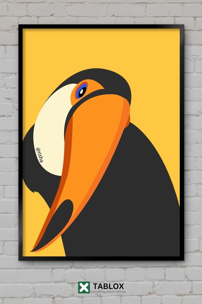 TABLOX Pictură decorativă din MDF cu design estetic cu ilustrație minimalistă...