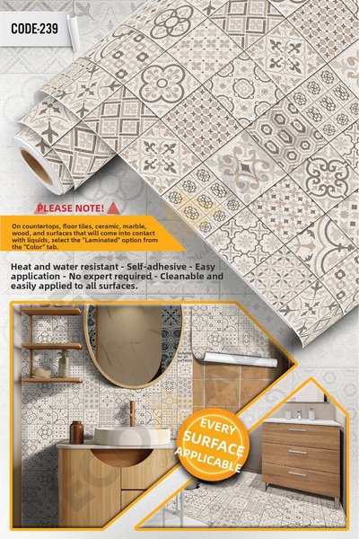 DECOMALL CODE-239 Rezistent la apă Bucătărie Baie Pardoseală Mobilier din mar...