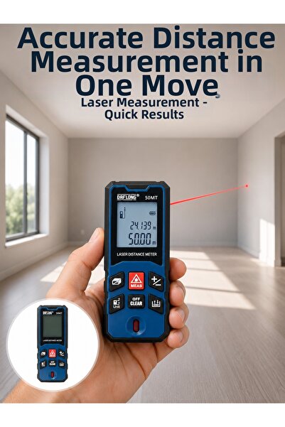 Lisinya Laser Meter 50 Mt New Generation with Precision and Fast Measurement ...