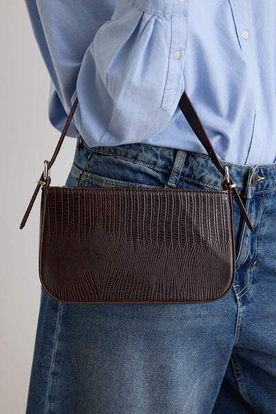 TRENDYOL SHOES Dark Brown Women's Mini Shoulder Bag Takaw27Oc00064