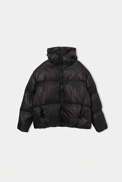 TRENDYOLKIDS Black Girl's Coat Tkdaw27Mo00011
