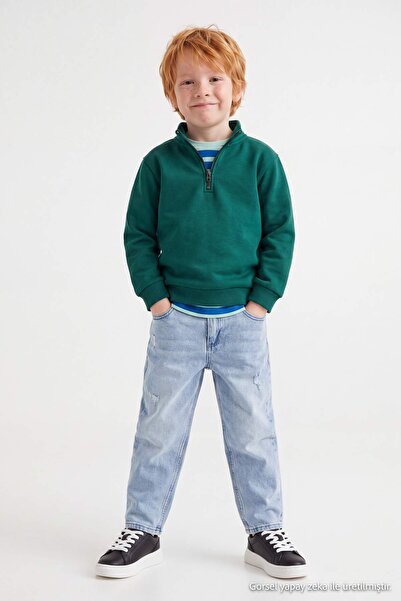TRENDYOLKIDS Light Blue Men's Jeans Tkdaw27Je00017