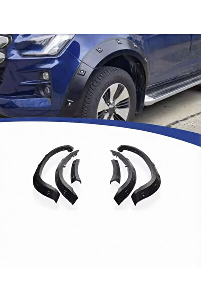 TMZ Garage 2021+ Isuzu D-Max Çamurluk Dodik Seti Kabartma Kaplama Koruma Vida...
