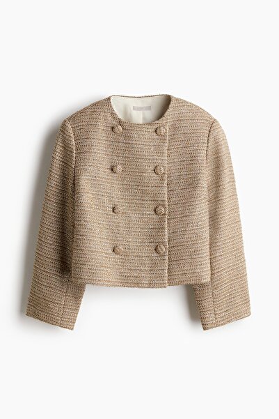 H&M Tekstüre Kruvaze Ceket