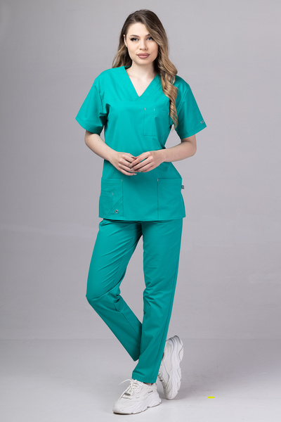 OEM Costum medical premium COOL pentru femei, verde chirurgical
