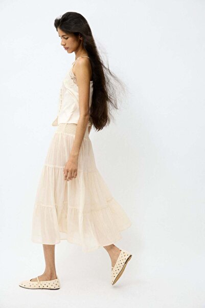 H&M Smocked chiffon skirt
