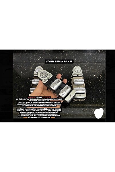 Store MERCEDES CAM DÜĞME PANELİ SİYAH W205 W213 Koku Hediyeli