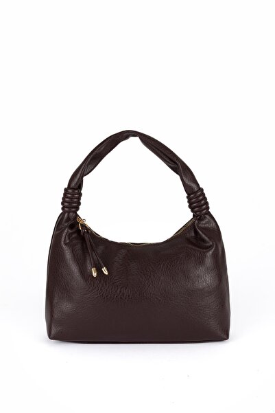 Z&ÇBUTİKK Women's Soft Textured Knotted Handle Shoulder Bag – Casual & Stylis...