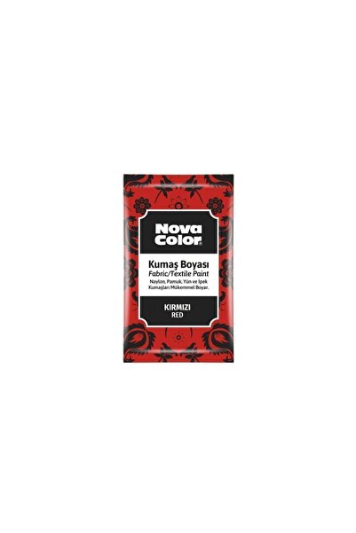 Nova Color Fabric Textile Toz Teksil Kumaş Boyası Kırmızı Renk Kıyafet Elbise...