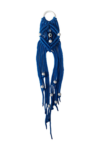 TUSBA MARKET Φούντα εξάτμισης Auto Blue & Φούντα εξάτμισης μπλε μακραμέ με μπ...