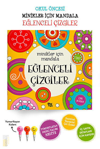 Parodi Yayınları Minikler İçin Mandala Boyama Kitabı - Okul Öncesi - Eğlencel...