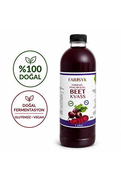 FARİSYA Pancar Suyu (Kvass) - Fermente Geleneksel Doğal İçecek 1 lt Pet Şişe