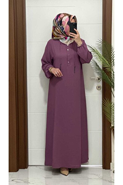 MODA ALMİRA 5858 K-80 GÜL KURUSU GÜLAY ELBİSE