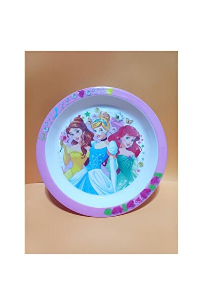 abnturk 21 cm Disney Prensesleri Çocuk Yemek Tabağı (Bella- Cinderella- Ariel...