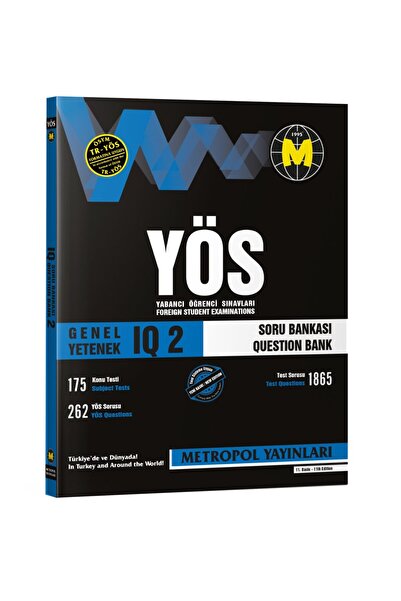 Metropol Yayınları TR-YÖS GENEL YETENEK (IQ) SORU BANKASI-2