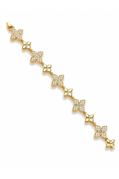 Flora Işıltı Gold Çelik Bileklik