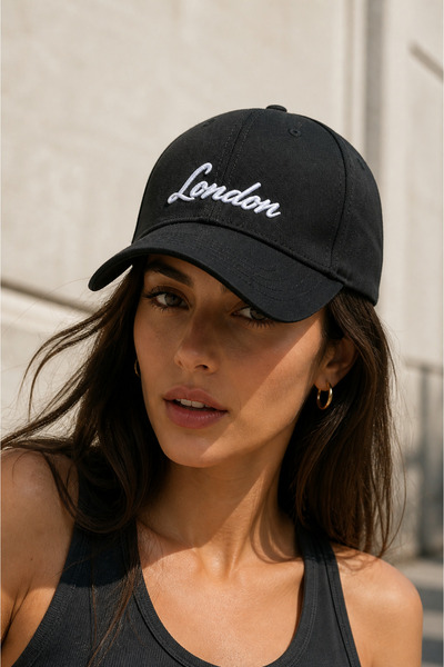 Zeramine 2024 Șapcă de baseball unisex neagră cu broderie London – Șapcă spor...