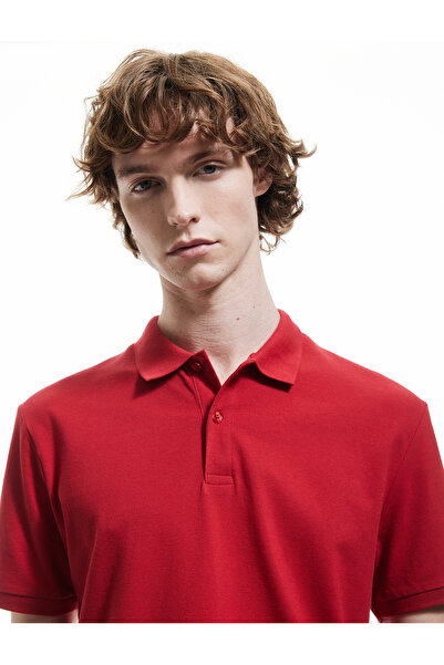 Koton Short Sleeve Cotton Pique Fabric Polo Neck Slim Fit T-Shirt