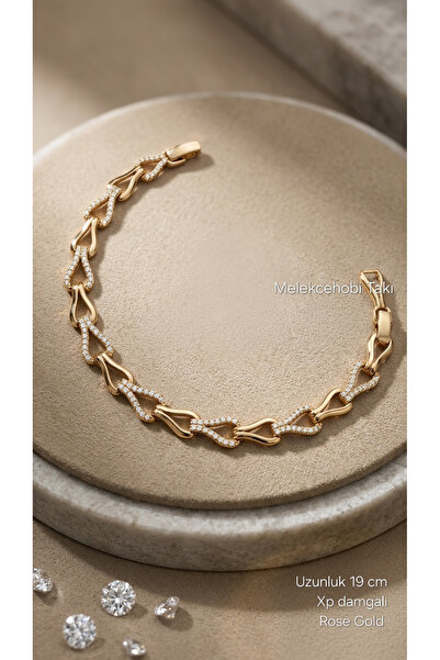 XUPING JEWELRY Melekcehobi Takı Xuping 18K Rose Renginde Kuyumcu Model Zarif ...