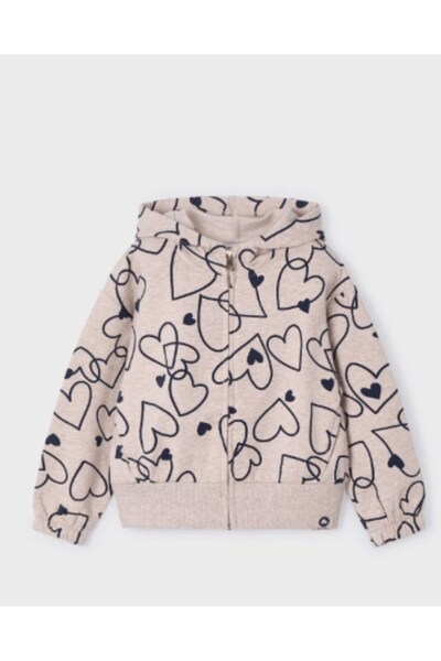 MAYORAL Girl's Heart Print 3-Piece Tracksuit Set 2-10 Years Gray