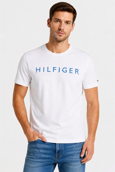 Tommy Hilfiger Th % 100 Cotton Regular Fit Crew Neck Men's T-Shirt