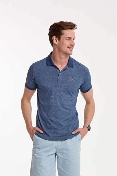 Voltaj Vj Printed Polo Collar Men's T-Shirt
