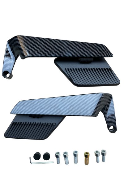 MOTORKİT MK GİDON ÜSTÜ H2 KANAT AYNA KARBON KAPLAMA GENİŞ AÇI PCX - DRİFT L - AYNA GİRİŞİ OLAN TÜM MOTOSİKLETLER