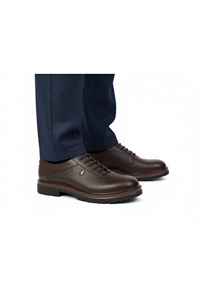Dropland Brown Men's Casual Genuine Leather Comfortable Shoes Lightweight Ort...