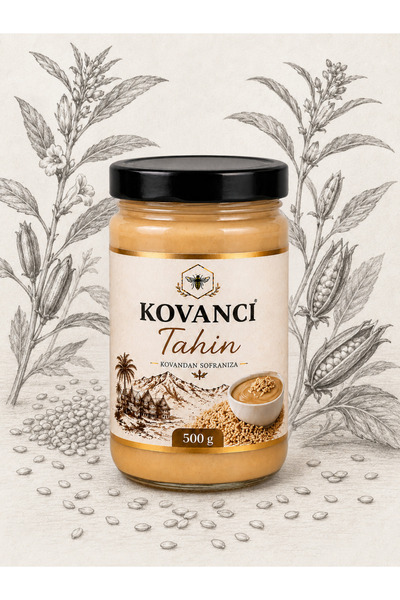 KOVANCI GIDA Tahin Taş Değirmende Çifte Kavrulmuş 500 g