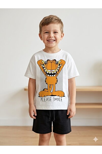 Motebarn Wear Dečački set pamučne majice i šortsa sa natpisom "Molim te, nasm...