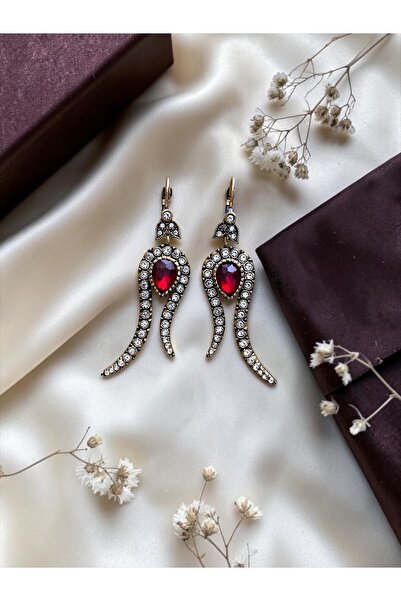 FAYRA ACCESSORIES أقراط على شكل زهرة التوليب مرصعة بحجر الزركون