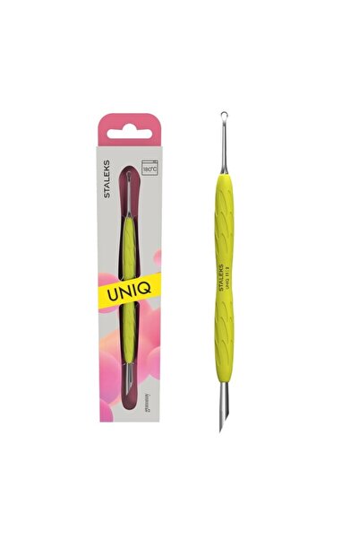 STALEKS 'Gummy'' UNIQ 11 TYPE 2 Silikon Saplı Tırnak Eti İtici (Yamuk İtici +...