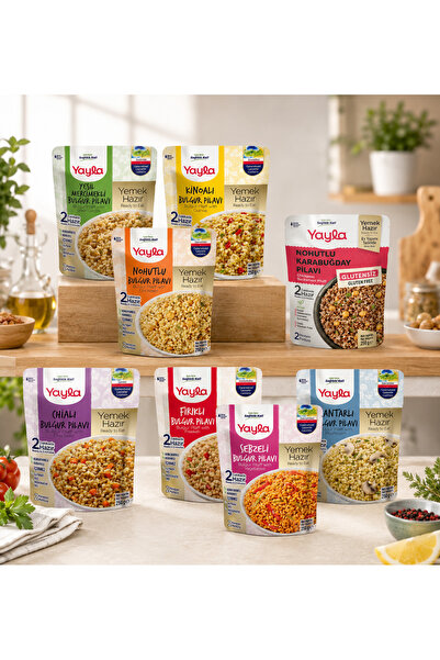 Yayla Yemek Hazır Bulgur Pilavı 8Li Karma Paket 8x250 Gr