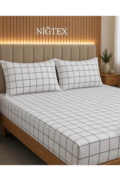 Pamuku Komplet plahti za krevet veličine king size 180x200 cm
