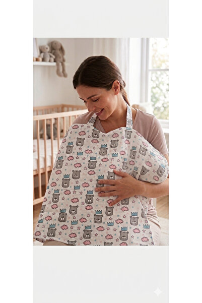 Manora 100% Cotton Muslin Breastfeeding Apron - Breathable and Healthy Neck S...