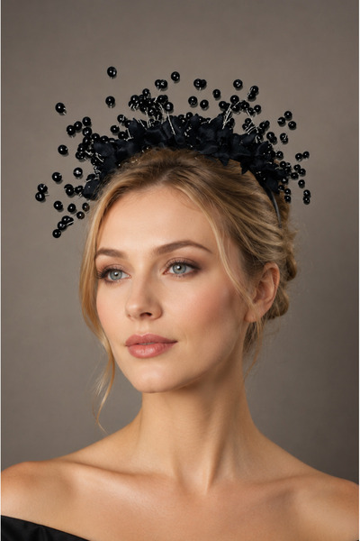 lady lina design Night Pearl Gelin Nikah Düğün Saç Aksesuarı