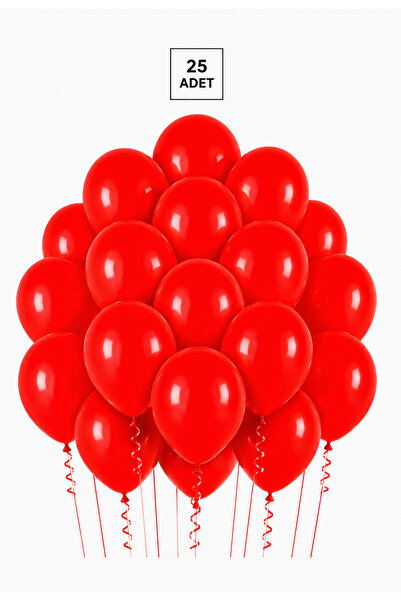 Balonsan بالون أحمر اللون 25 قطعة