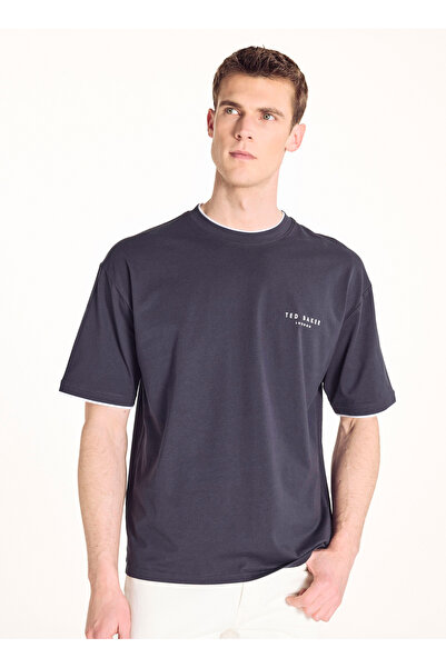 Ted Baker Lacivert Erkek T-Shirt TBMRTS2019
