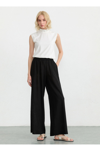 Selen Siyah Kadın Pantolon 26YSL5565