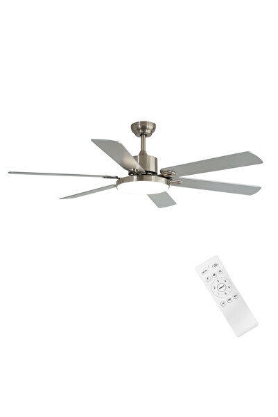DLC GROUP DLC GRECALE LED TAVAN VANTİLATÖRÜ MAT KROM 148 CM